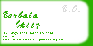 borbala opitz business card